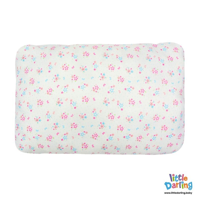 Head Pillow Small White Color Flower Pattern | Little Darling
