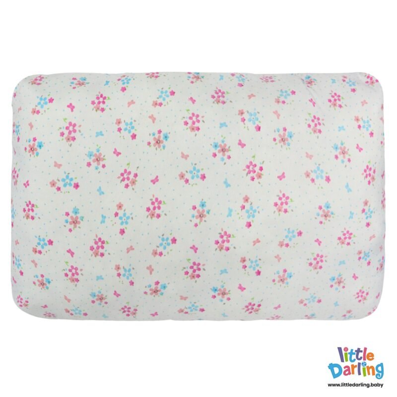 Head Pillow Large White Color Flower Pattern | Little Darling