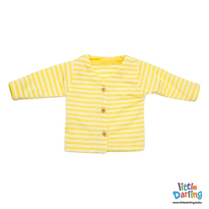 Newborn Baby Gift Set Pk Of 4 Yellow Stripes | Little Darling