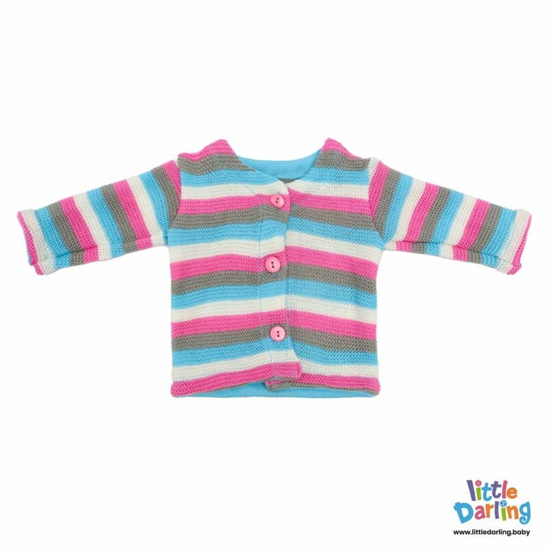 Newborn Baby Gift Set Pk Of 4 Pink Stripes | Little Darling