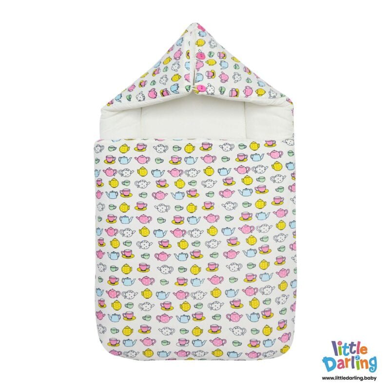 Baby Carrynest Hooded With Pillow Little Teapot Design | Little Darling