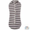 Peanut Swaddle White Stripes Terry | Little Darling