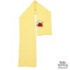 Baby Woolen Shawl Elephant Embroidery Yellow Stripes | Little Darling